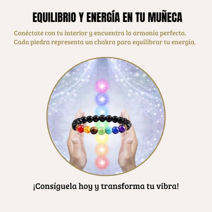 Pulsera Onyx de los 7 Chakras