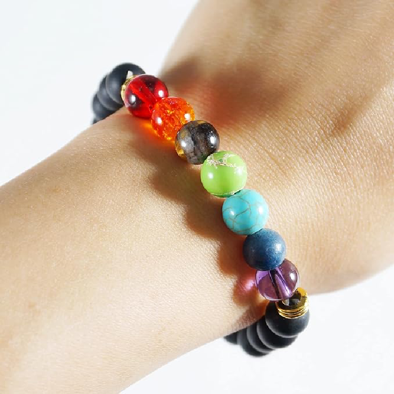 Pulsera Onyx de 7 Chakras