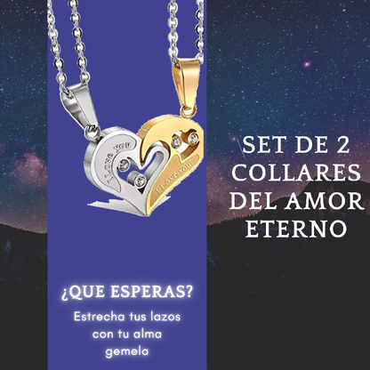 Set de 2 collares amor eterno