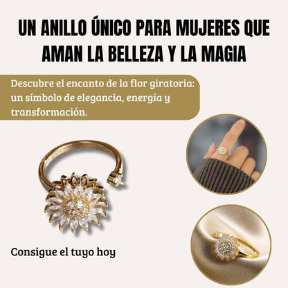 Anillo Giratorio de Esmeraldas